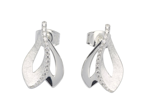 Unique & Co Ladies Sterling Silver Earrings ME-602 - Hamilton & Lewis Jewellery
