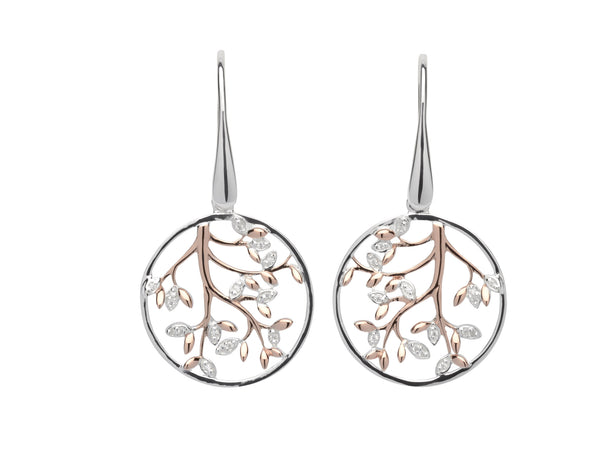 Unique & Co Ladies Sterling Silver Earrings ME-606 - Hamilton & Lewis Jewellery