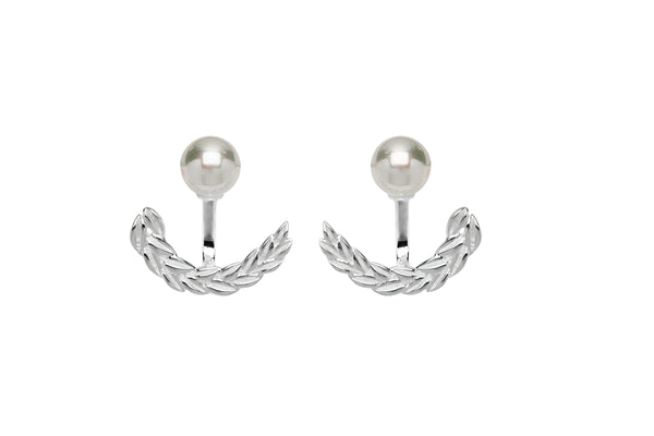 Unique & Co Ladies Sterling Silver Earrings ME-653 - Hamilton & Lewis Jewellery