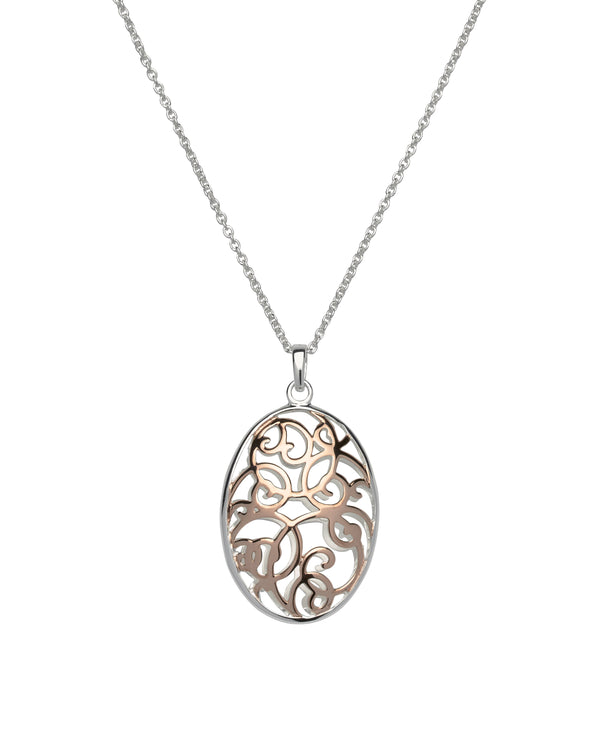 Unique & Co Ladies Sterling Silver Necklace MK-563 - Hamilton & Lewis Jewellery