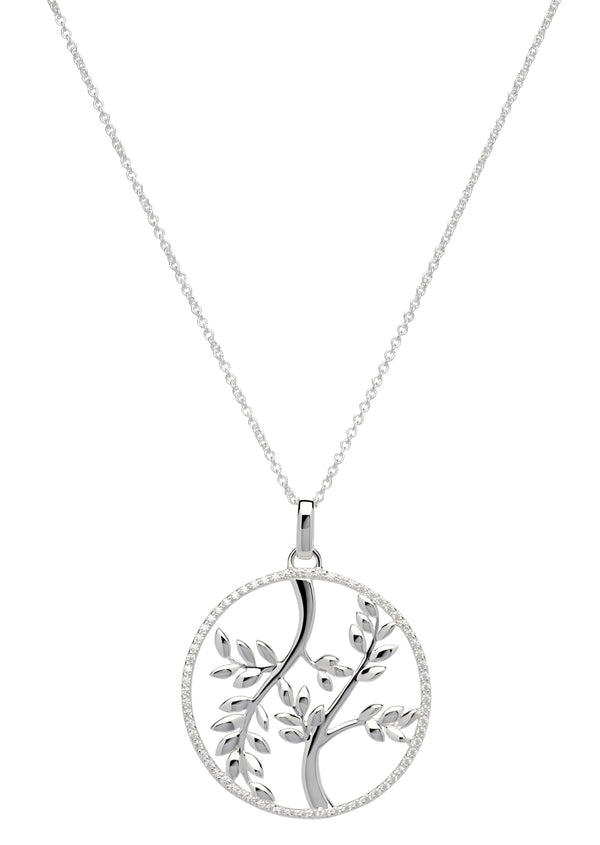 Unique & Co Ladies Sterling Silver Necklace MK-594 - Hamilton & Lewis Jewellery