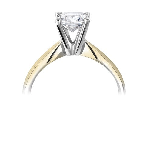 Princess Four Claw Solitaire Ring 0.25ct - 1.00ct - Hamilton & Lewis Jewellery