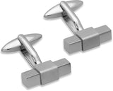 Unique & Co Steel Cufflinks QC-129 - Hamilton & Lewis Jewellery
