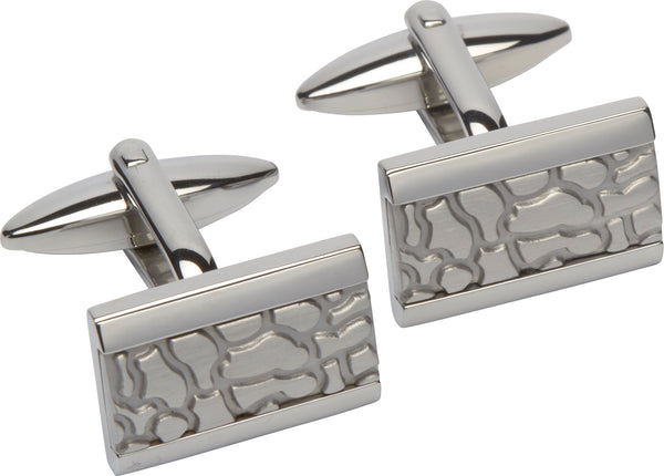 Unique & Co Steel Cufflinks QC-191 - Hamilton & Lewis Jewellery