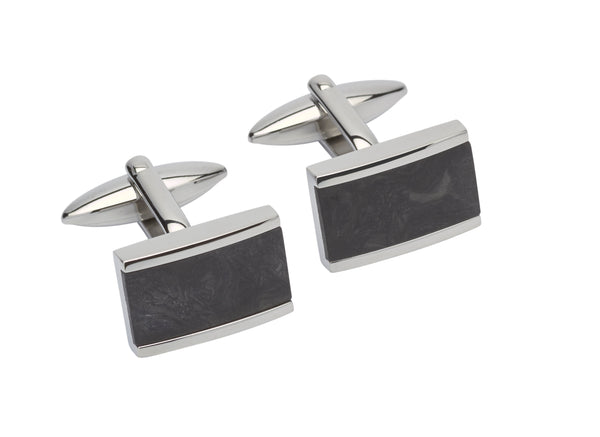 Unique & Co Steel Cufflinks QC-217 - Hamilton & Lewis Jewellery