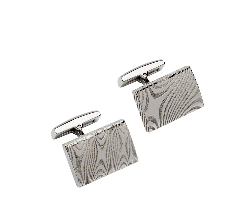 Unique & Co Steel Cufflinks QC-228 - Hamilton & Lewis Jewellery