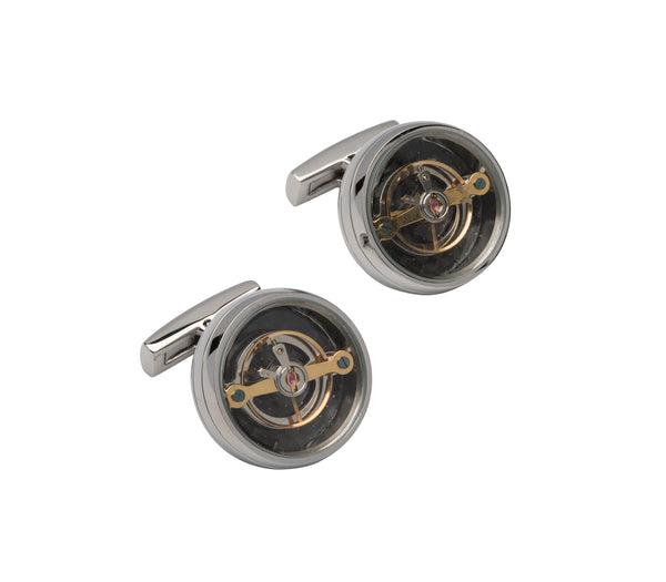 Unique & Co Steel Cufflinks QC-233 - Hamilton & Lewis Jewellery