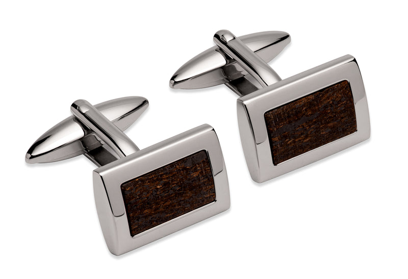 Unique & Co Steel Cufflinks QC-263 - Hamilton & Lewis Jewellery