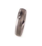 Unique & Co Titanium/Platinum Ring R112 - Hamilton & Lewis Jewellery