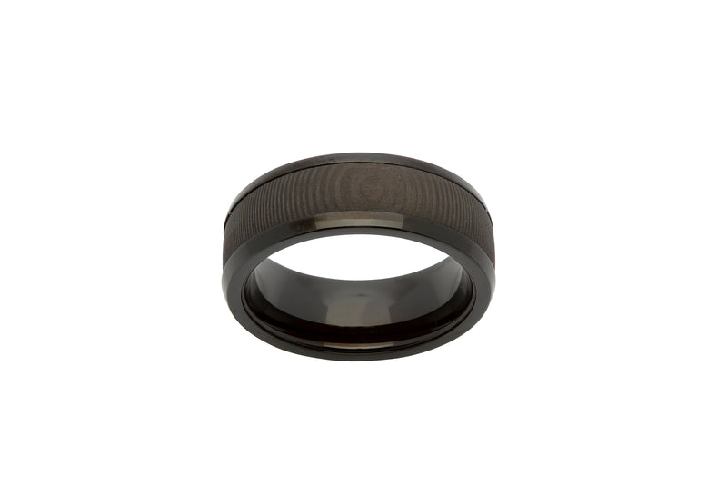 Unique & Co Steel Ring R9180 - Hamilton & Lewis Jewellery