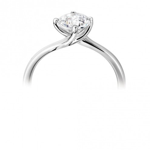 Round Four Claw Solitaire Ring 0.50ct - 1.00ct - Hamilton & Lewis Jewellery