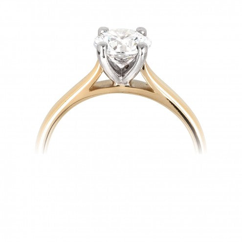 Round Four Claw Solitaire Ring 0.15ct - 1.00ct - Hamilton & Lewis Jewellery
