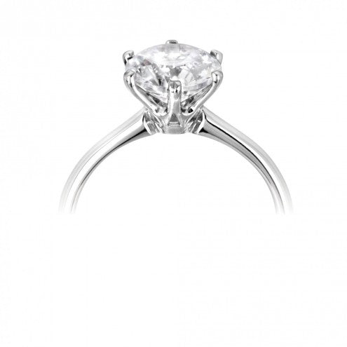Round Six Claw Solitaire Ring 0.25ct - 1.00ct - Hamilton & Lewis Jewellery