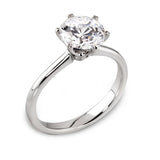 Round Six Claw Solitaire Ring 0.25ct - 1.00ct - Hamilton & Lewis Jewellery