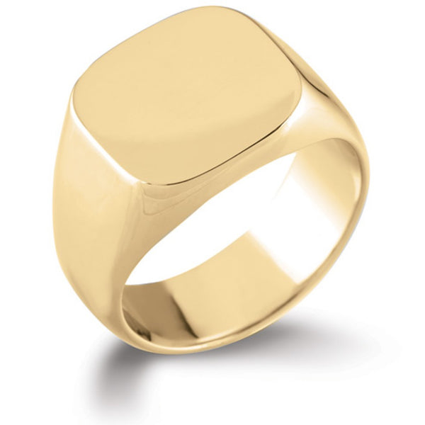 Rounded Square Signet Ring SR62 - Hamilton & Lewis Jewellery