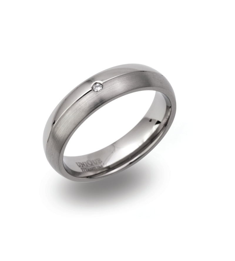 Unique & Co Titanium Ring TR-105 - Hamilton & Lewis Jewellery