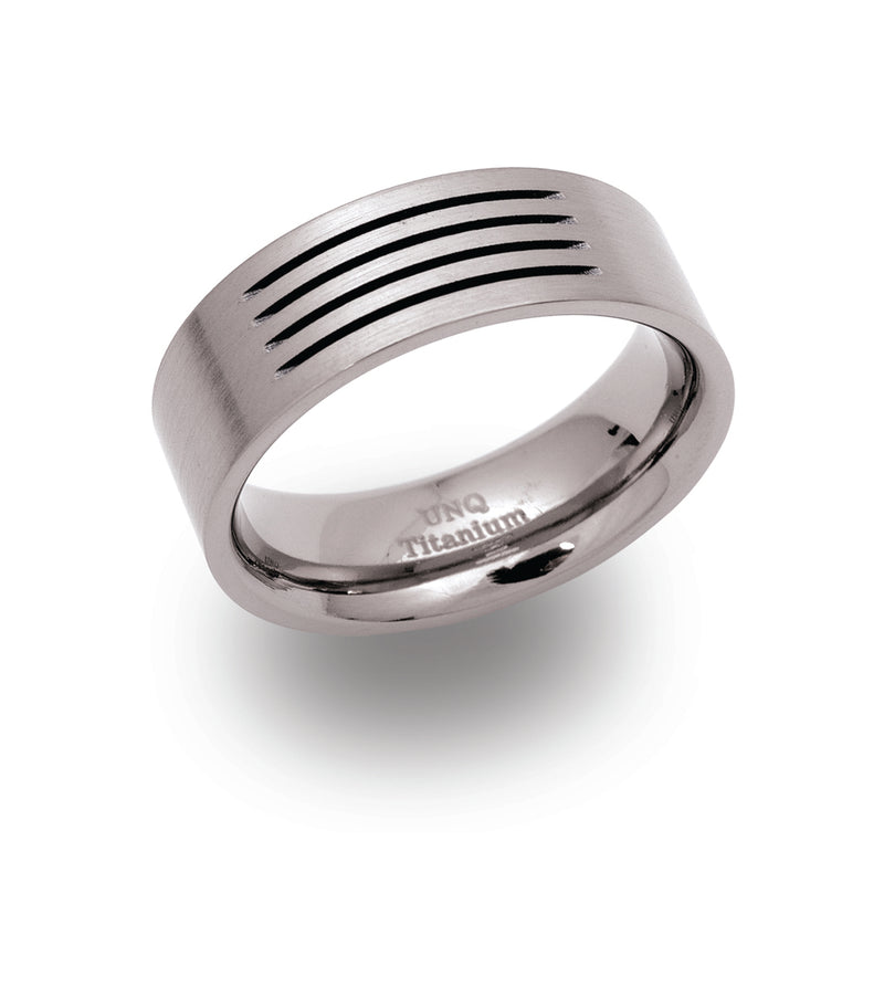 Unique & Co Titanium Ring TR-37 - Hamilton & Lewis Jewellery