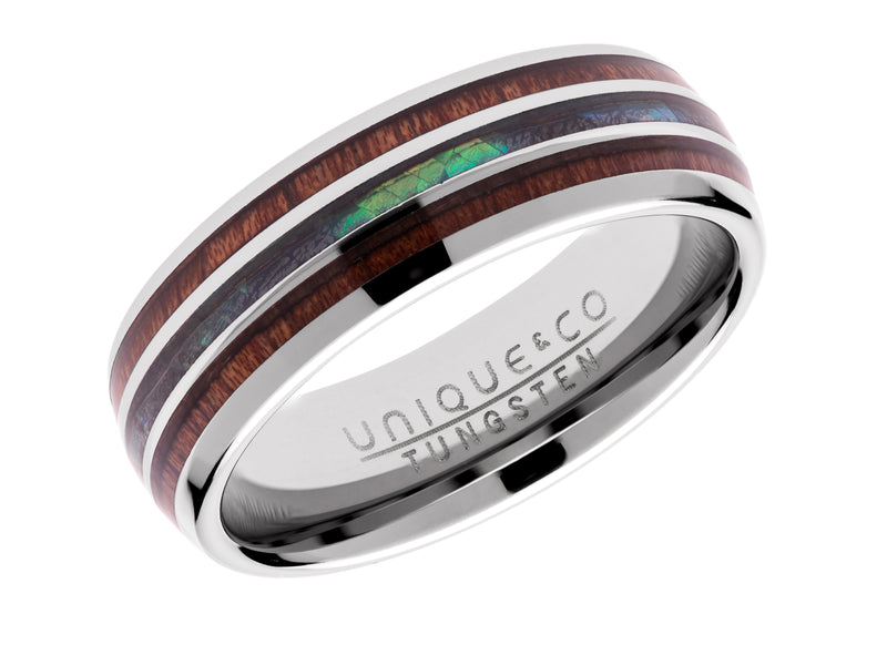 Unique & Co Tungsten Ring TUR-100 - Hamilton & Lewis Jewellery