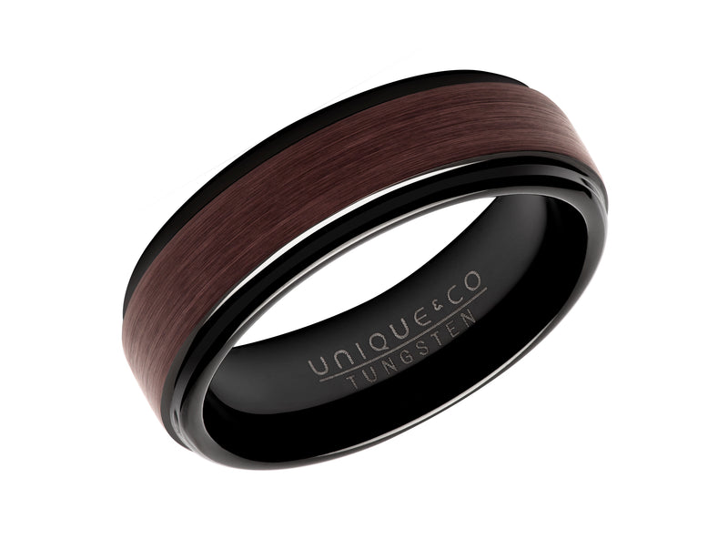 Unique & Co Tungsten Ring TUR-108 - Hamilton & Lewis Jewellery