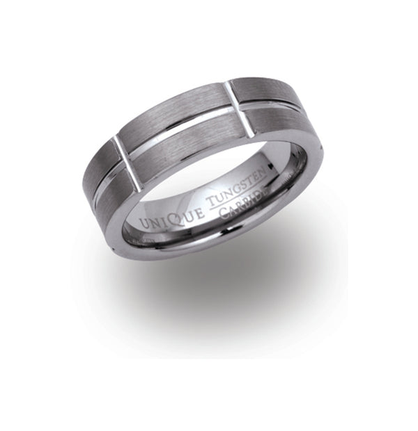 Unique & Co Tungsten Ring TUR-10 - Hamilton & Lewis Jewellery