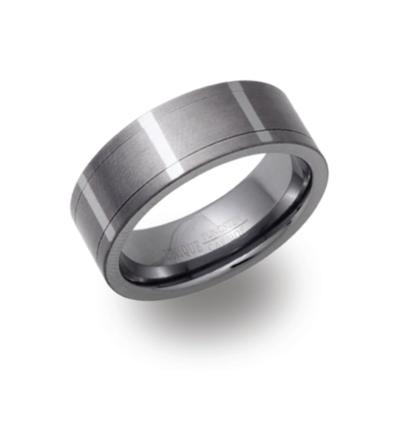 Unique & Co Tungsten Ring TUR-42 - Hamilton & Lewis Jewellery