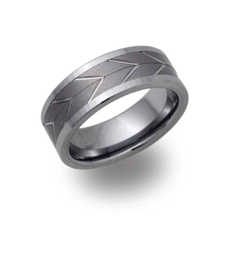 Unique & Co Tungsten Ring TUR-43 - Hamilton & Lewis Jewellery