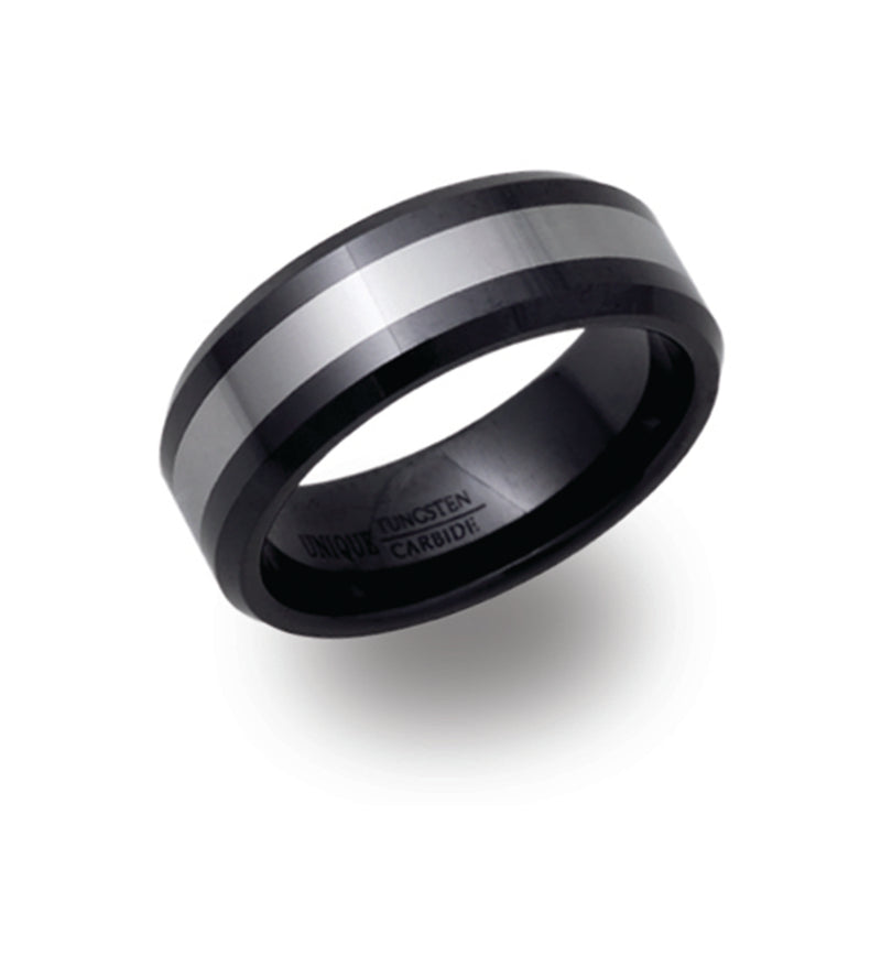 Unique & Co Tungsten Ring TUR-45 - Hamilton & Lewis Jewellery