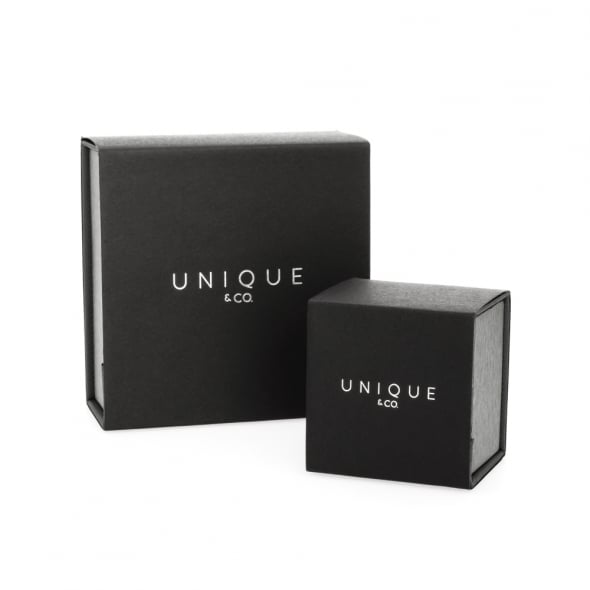 Unique & Co Grey/Black Leather Bracelet B380GR - Hamilton & Lewis Jewellery