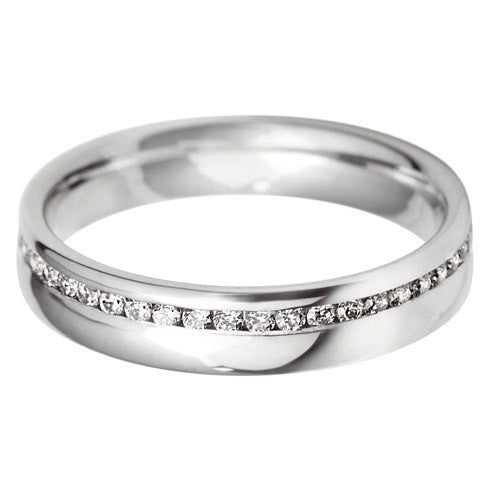4mm Court Offset Wedding Ring - Hamilton & Lewis Jewellery