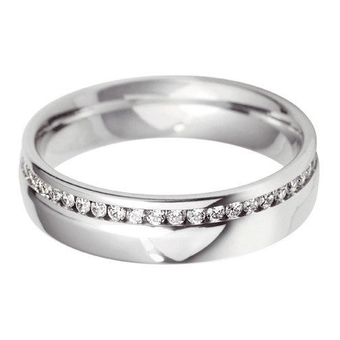 5mm Court Offset Wedding Ring - Hamilton & Lewis Jewellery