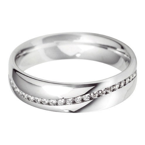 5mm Court Offset Wedding Ring - Hamilton & Lewis Jewellery