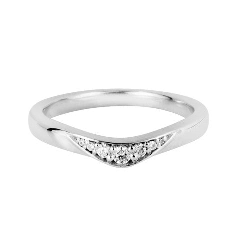 Wave shaped wedding ring - Hamilton & Lewis Jewellery