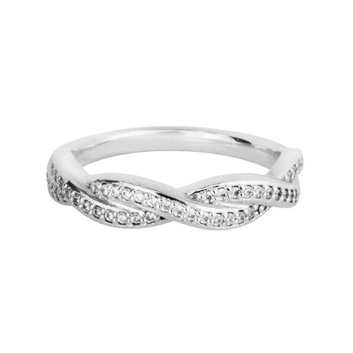 Infinity symbol inspired shaped wedding ring - Hamilton & Lewis Jewellery