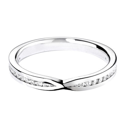 Bow Inspired Shaped Wedding Ring - Hamilton & Lewis Jewellery