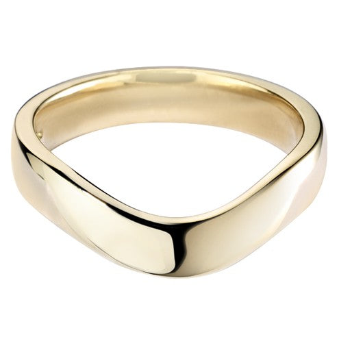 Wave Curve Shaped Wedding Ring - Hamilton & Lewis Jewellery