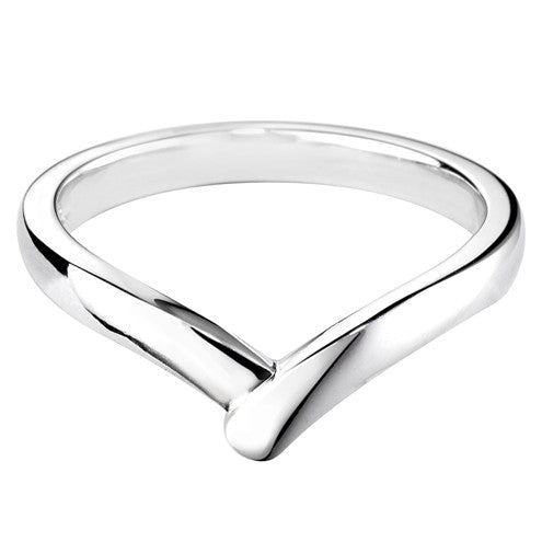 Wishbone Shaped Wedding Ring - Hamilton & Lewis Jewellery