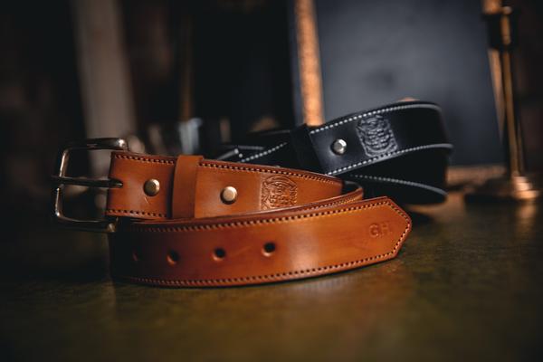 35mm Stitched Gent's Belt - Hamilton & Lewis Jewellery