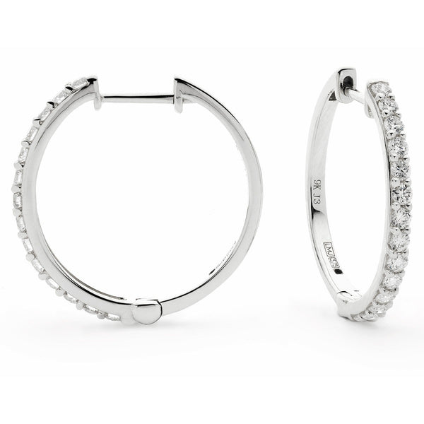 Diamond Hoop Earring Set 0.30ct - 0.50ct - Hamilton & Lewis Jewellery