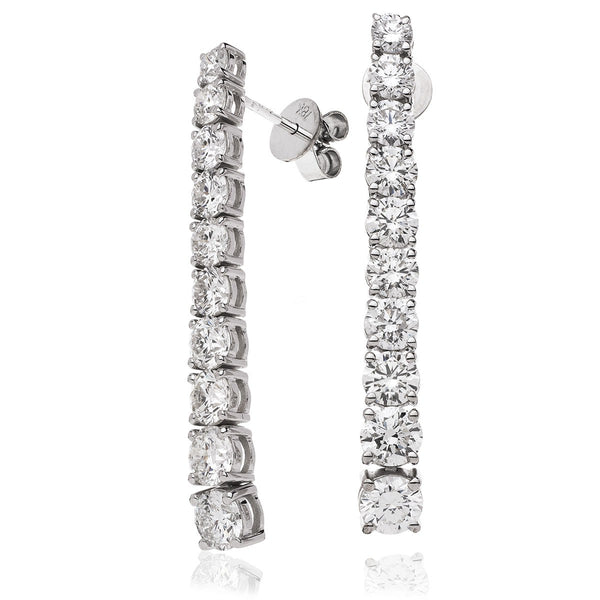 Diamond Drop Earring Set 5.25ct - Hamilton & Lewis Jewellery