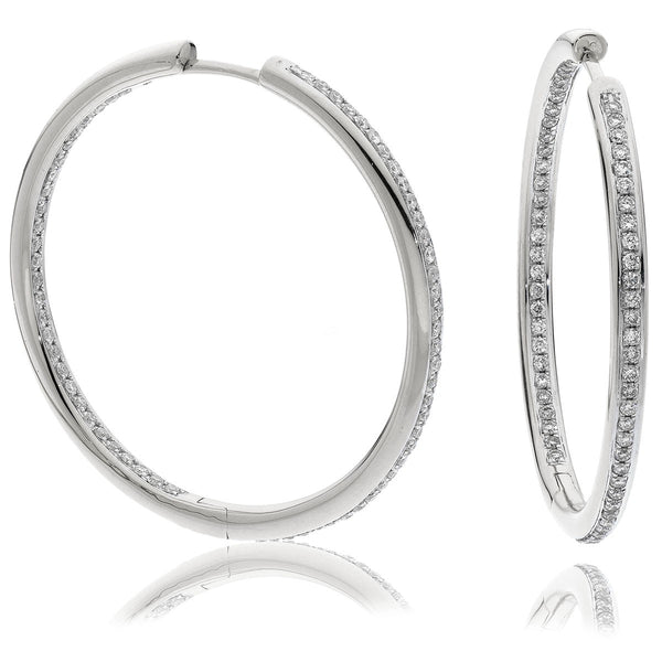 Diamond Hoop Earring Set 0.35ct - 0.90ct - Hamilton & Lewis Jewellery