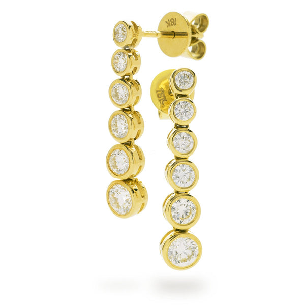 5 Diamond Drop Earring Set 0.80ct - 2.00ct - Hamilton & Lewis Jewellery