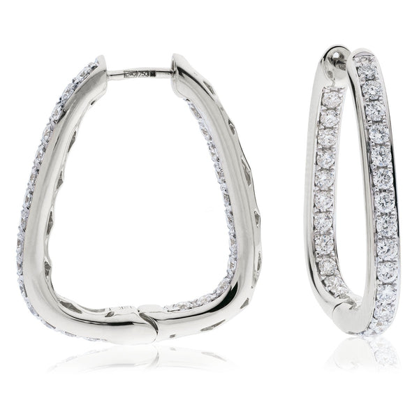 Diamond Hoop Earring Set 0.50ct - 1.50ct - Hamilton & Lewis Jewellery