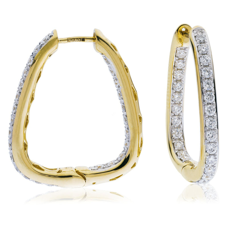 Diamond Hoop Earring Set 0.50ct - 1.50ct - Hamilton & Lewis Jewellery