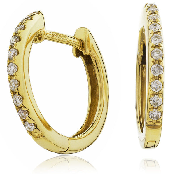 Diamond Hoop Earring Set 0.06ct - 0.20ct - Hamilton & Lewis Jewellery