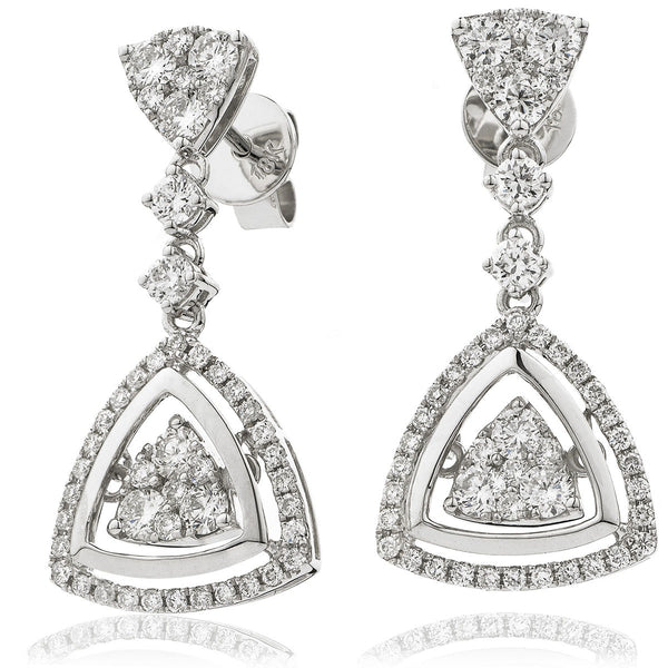 Diamond Movable Earring Set 1.40ct - Hamilton & Lewis Jewellery