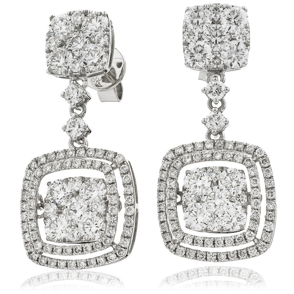 Diamond Movable Earring Set 3.75ct - Hamilton & Lewis Jewellery