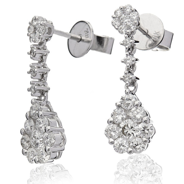 Diamond Drop Earring Set 1.10ct - Hamilton & Lewis Jewellery