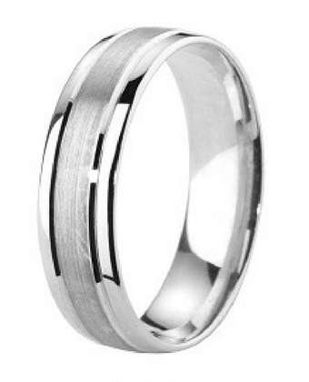 6mm Mens Ring with F06 finish - Hamilton & Lewis Jewellery
