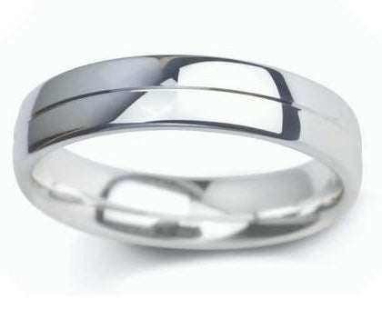 5mm Mens Ring with F08 finish - Hamilton & Lewis Jewellery