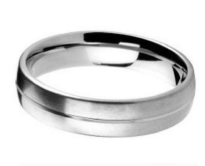 5mm Mens Ring with F09 finish - Hamilton & Lewis Jewellery